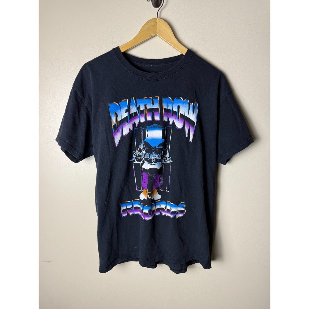 Death Row Records T-shirt Mens L Unisex Short‎ Sleeve Crew Neck Ripple Junction